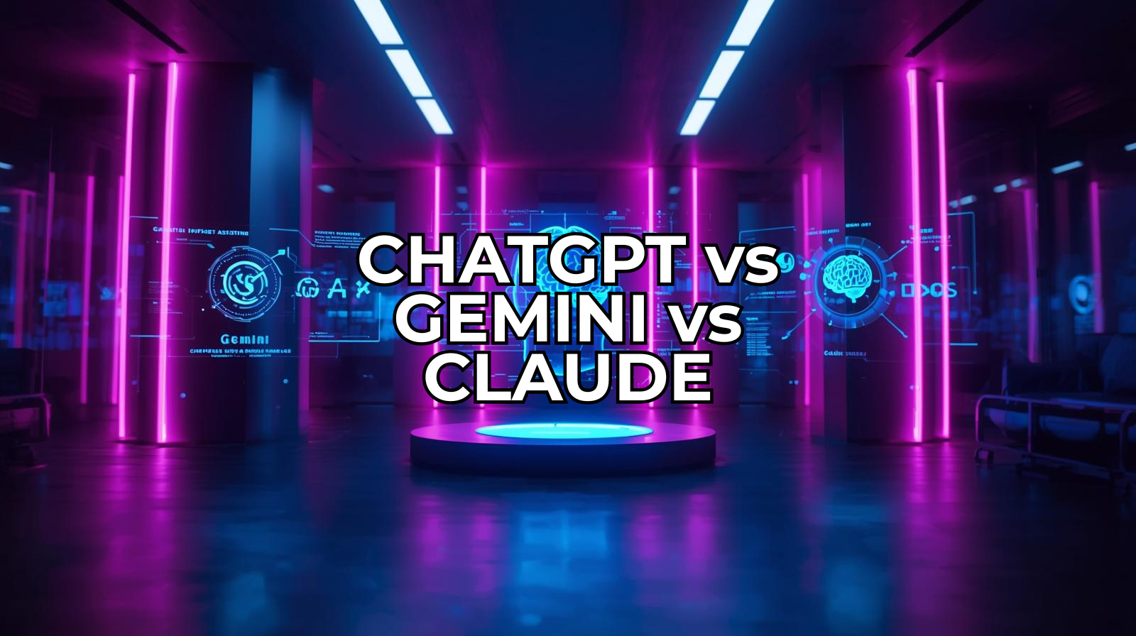 Comparação entre ChatGPT, Gemini e Claude em 2026